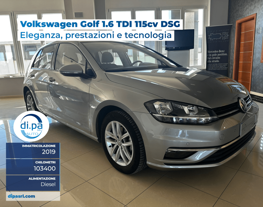 Volkswagen Golf 1.6 TDI 115cv DSG